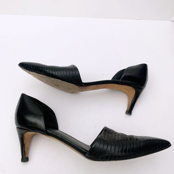 Vince Aurelian D'Orsay Embossed Leather Boots - Picture 6 of 14